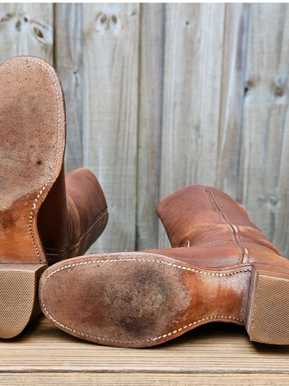 VINTAGE FRYE 15” TALL CAMPUS BOOTS SZ 7 - Picture 15 of 16